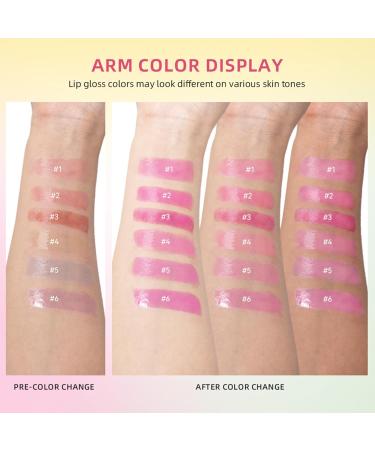 Juicy Lip Plumper Gloss - Hydrating Color Changing Melting Balm | Nourishing Vegan Lip Care (#6 Grape - Buy Online on GoSupps.com