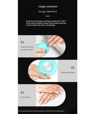 Electric Nano Nail Polisher Mini Nail Polisher Tool Infant Manicure Kid Kit Baby - Buy Online on GoSupps.com