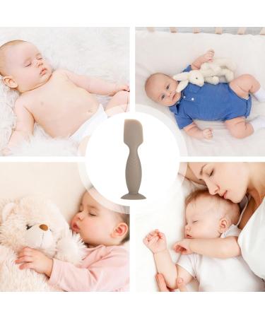 Aznever Baby Diaper Cream Applicator - Soft Silicone Spatula with Suction Cup Base | Safe & Smooth Diaper Cream Patch in Khaki for Easy Application - Buy Online on GoSupps.com