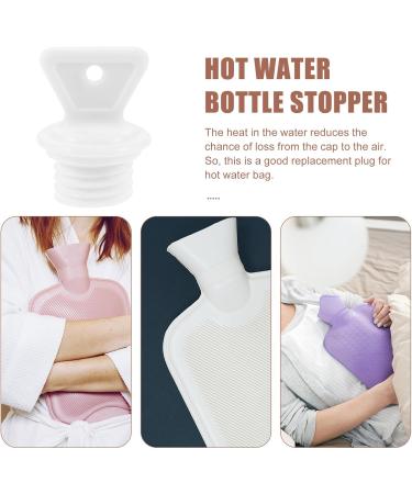 JECOMPRIS Heat Bottle Lock - 2 Pack Plastic Hot Water Sack Replacement Plugs | Universal Anti-Leak Solutions for Water Jugs | White - Buy Online on GoSupps.com