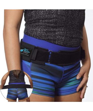 Backwonder SI Belt - Sacroiliac Belt for Women Men  SI Joint Belt for Women  Sacroiliac Belt with Offset Buckle for Better Fit Supports Pelvis  Lower Back  Reduces Sciatica Nerve & Lumbar Pain Large (Pack of 1)