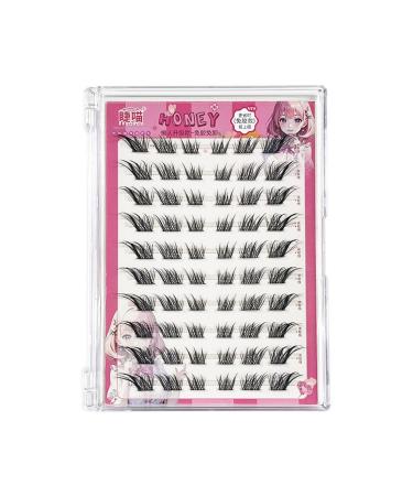 Self-adhesive false eyelashes lengthen the eye tail effect enlarge the eyes and make the eyes look segmented 1 Count (Pack of 1)