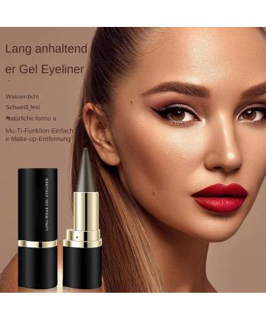 WJnflQN Gel Liner Dark Defines lines waterproof eyeliner Dirtresistant makeup stick for outdoor party night work home daily use travel wedding brown - Buy Online on GoSupps.com