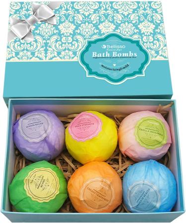 Ultimate Bath Bombs Luxury Gift Set - 6 XXL Fizzies with Dead Sea Salt, Shea, Cocoa & Essential Oils + Aromatherapy Shower Steamers - Set of 6 Scent Tablets - Buy Online on GoSupps.com