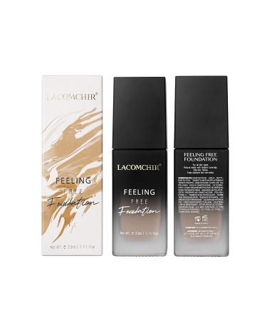 Lacomchir Feeling Free Foundation - Longwear Medium-Full Coverage Liquid Makeup 1.11fl. oz (Light) - Buy Online on GoSupps.com