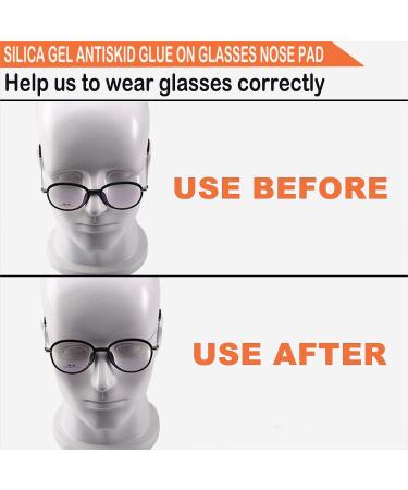 FSACLE Eyeglass Nose Pads - Soft Silicone Adhesive Glasses Nose Pad  Anti-Slip Heighten Air Chamber Nose Pads for Full Plastic Frames  12 Pairs (Sticky Clear) - Buy Online on GoSupps.com