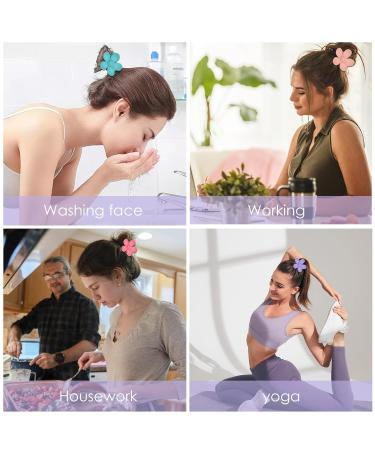6 Flower Hair Clips for Women - Non-Slip Claw Hair Accessories | Large Matte Slide-Resistant Clips in 6 Colors - Ideal for Thick/Thin Hair - Buy Online on GoSupps.com
