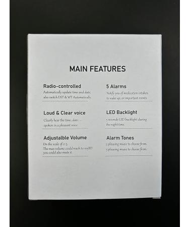 Hearcent Speaking Alarm Clock - German Voice Background Lighting & 5 Alarms for the Visually Impaired | Ideal for Seniors - Buy Online on GoSupps.com