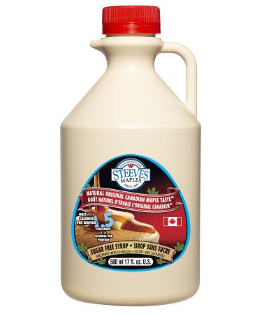 Steeves Maples Sugar Free Syrup - Maple | Keto Friendly 0g Net Carbs 0 Calories per Serving Diabetic Friendly (Maple 500ml) Maple 500 ml (Pack of 1)