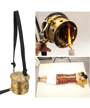 LALAFINA Moxibustion Box Set - Pure Copper Moxa Tank & Stab Burner | 16x6cm Chinese Cupping Cupboard - Buy Online on GoSupps.com