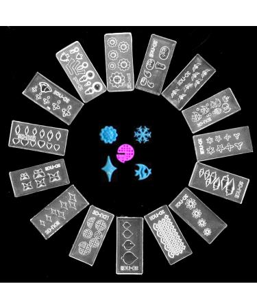 eMagTech 3D Acrylic Nail Art Molds - DIY Carved Silicone Mold Kit with 30 Unique Patterns for Stunning Nail Decorations - Buy Online on GoSupps.com