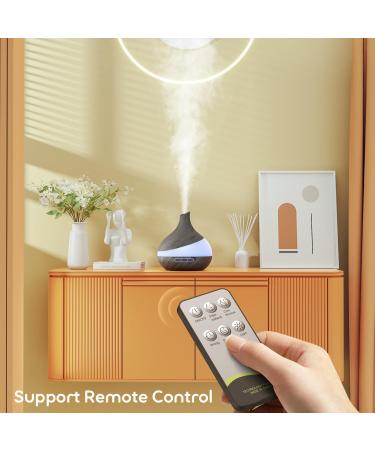 550 ML Essential Oil Diffuser Upgraded Aromatherapy Diffuser for Large Room Aroma diffuser with Remote Control 4 Timer Setting Waterless 14 Color Lights Auto Shut-Off Black - Buy Online on GoSupps.com