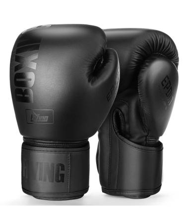 Boxing Gloves for Men and Women Suitable for Boxing Kickboxing Mixed Martial Arts Maui Thai MMA Heavy Bag Fighting Training 10oz Black
