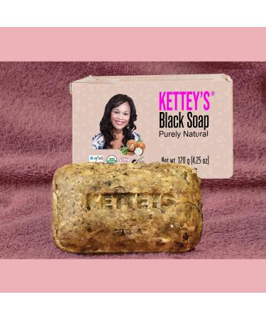 KETTEY S Black Soap - Natural Organic Skincare for All Skin Types | International Shipping Available - Buy Online on GoSupps.com