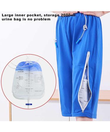 Mens Urine Bag Pants | Catheter Shorts for Elderly | L/Large Black | Comfortable Drainage Bag Underwear - Buy Online on GoSupps.com