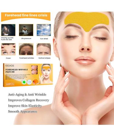 Forehead Wrinkle Remover Patch - Smooth Lines & Lift Skin with Hydrolyzed Collagen & Centella Asiatica - Buy Online on GoSupps.com