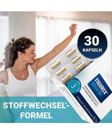 Figureex Night Capsules for Normal Metabolism | L-Tryptophan & L-Carnitine | 30 Capsules - Buy Online on GoSupps.com
