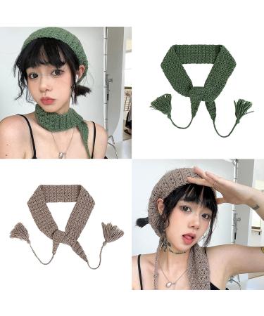 JSGHGDF Pastoral Headband for Women Crochet Hook Solid Color Headbands Slip for Head Hoop Girl Makeup Hair Accessories Blakikin brown - Buy Online on GoSupps.com