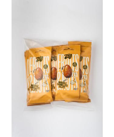 ZIG - Fruits & Nuts Snack - Salted Praline Roasted Almonds 300g | 10 packs of 30g - Buy Online on GoSupps.com