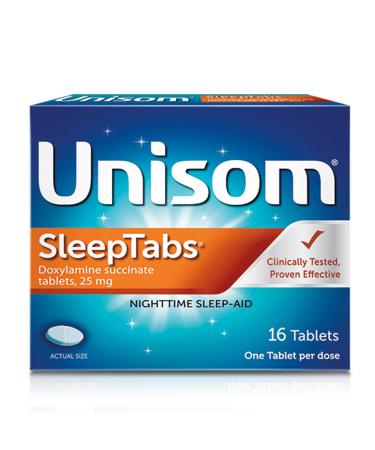 Unisom SleepTabs, Nighttime Sleep-aid, Doxylamine Succinate, 16 Tablets