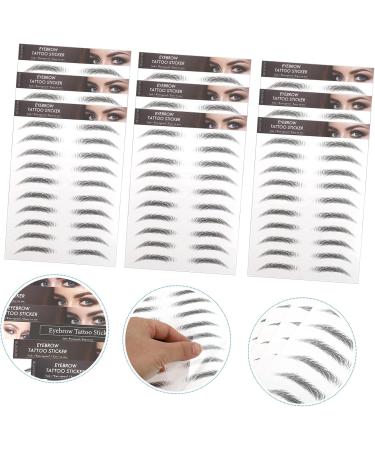 FOYTOKI Black Eyebrows 10pcs Imitation Eco Eyebrow Sticker Stickers Waterproof Hair Eyebrows Beauty Eyebrow Stickers 4d - Buy Online on GoSupps.com
