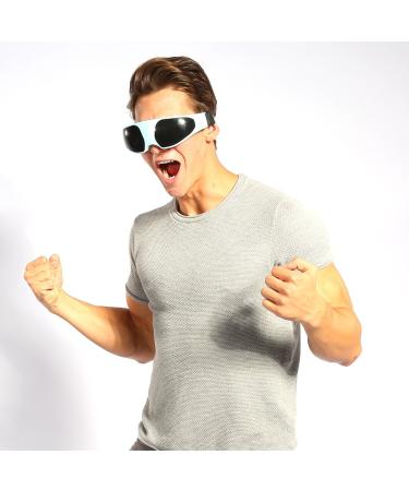 Barber Matt 3D Eye Massager - Vibration & Air Compression for Migraine Relief Stress Relief and Relaxation - Buy Online on GoSupps.com