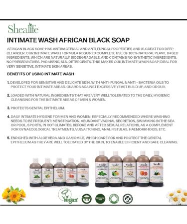 Buy African Black Intimate Hygiene - Natural pH with Aloe Vera & Chamomile - 500ml Anti-Odor & Anti-Fungal Formula - Buy Online on GoSupps.com