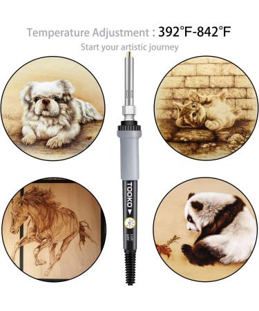 96pcs Professional Wood Burning Kit - Adjustable Temperature Wood Burner Pen Tool Set for Embossing/Carving - Ideal for Beginners and Adults - Buy Online on GoSupps.com