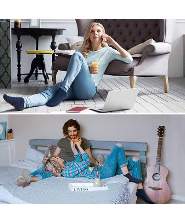 NOVAYARD 5 Pairs Non Slip Grip Socks Yoga Pilates Hospital Men Women Grey Large - Buy Online on GoSupps.com