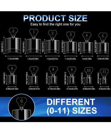 120 Pieces Fake Toe Nail Tips Artificial Fake Stick On Toe Nails Clear Ultra-thin Design Nail Extension 12 Sizes Acrylic Clear Toe Nail Tips for Women Girls Nail Salon and Nail Art DIY - Buy Online on GoSupps.com