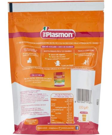  Italian Gourmet E.R. Plasmon i Crick 6 x 100g Sachets with Pumpkin Carrot and Rosemary Flavour + Gourmet Polpa di Pomodoro Italian Box 400g - Buy Online on GoSupps.com