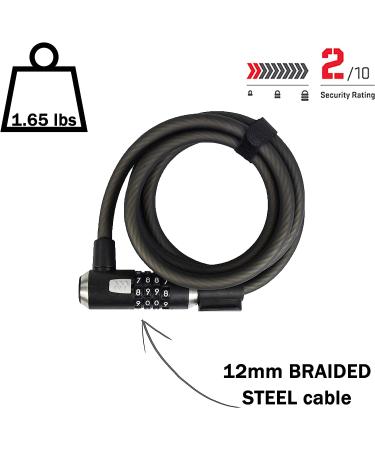 Kryptonite KryptoFlex Key Cable Bicycle Lock 6' Combo - Secure Your Bike with Ease - Buy Online on GoSupps.com