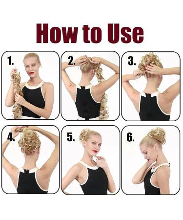 XXXL Hair Extensions for Voluminous Curls & Updos | Gray Blonde & Bleach Blonde Ponytail Ties - Buy Online on GoSupps.com