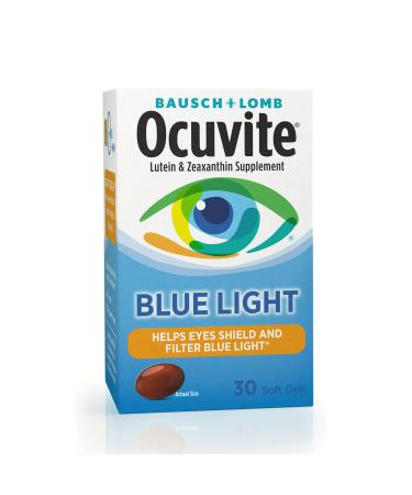 Bausch + Lomb Ocuvite Blue Light Lutein 25mg Lutein & Zeaxanthin Supplement 30 Softgels (Pack of 3)