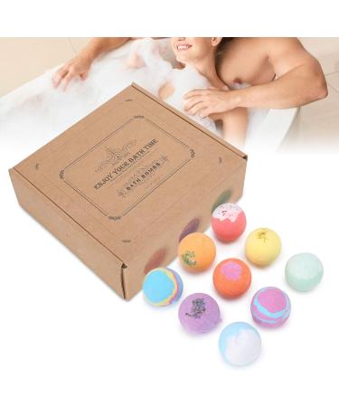 9PCS Bubble Salt Bubble Ball Set - Natural Handmade Organic Foot Bath Spa Balls for Women | Moisturizing Skin Gifts - Buy Online on GoSupps.com