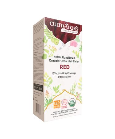 Coloration pour cheveux 100% BIO - ROUGE - FAIR TRADE - VEGAN