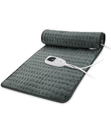 Heating Pad, 30" x 16" Electric Heat Pad for Back Pain and Cramps Relief - Electric Fast Heat Pad with 6 Heat Settings -Auto Shut Off- Machine Washable