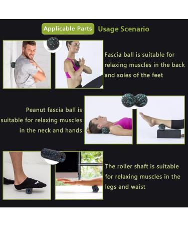5-Piece Hand-Free Massage Ball Set - Fascia Balls & Stretch Bands for Muscle Pain Relief | Trigger Point Release Tool - Buy Online on GoSupps.com