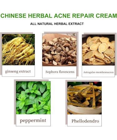 Chinese Herbal Acne Treatment Cream Natural Extract Acne & Spot Treatment for Face Acne Cream & Spot Cream for Face Pimple Cream for All Skin Types Smooth Gentle Acne Repair Oil Control - Buy Online on GoSupps.com