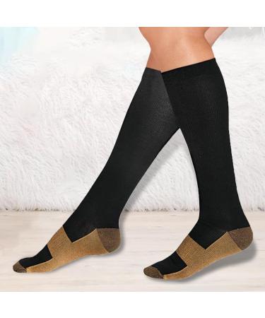 Compression Stockings - Calf Foot Socks for Fitness Tennis & Yoga | Sweat Absorbing Leg Compression Cuff in Black - Buy Online on GoSupps.com