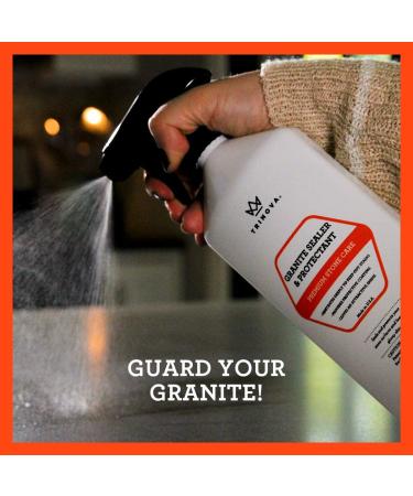TriNova Granite Sealer Protector Gallon Refill - Made in USA | Best Stone Polish & Protectant | Easy Maintenance for Clean Countertop Surface - Buy Online on GoSupps.com