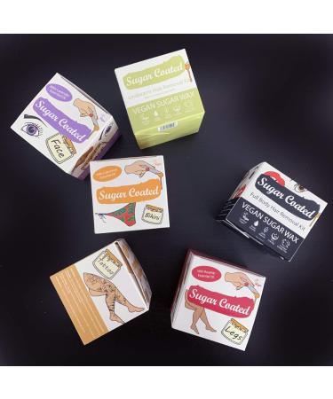 Sugar Coated Sugar Wax Kit 200g with Wax Strips for Gentle Underarm Hair Removal - Infused with Essential Lemongrass Oil - Buy Online on GoSupps.com