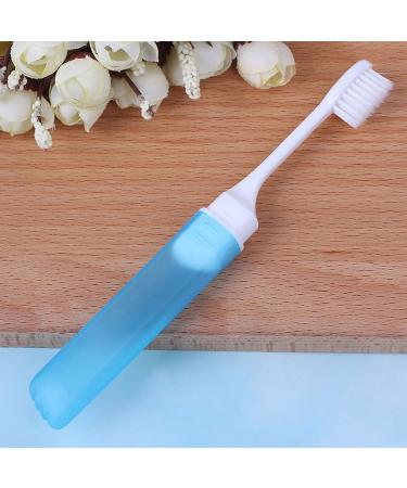 Digjobk Toothbrush Cup Set - 5PC Portable Folding Soft Toothbrushes for Travel & Camping - Durable Mini Plastic Design - Buy Online on GoSupps.com