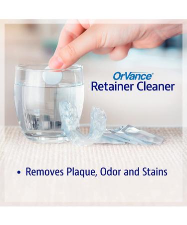 OrVance Retainer Cleaner Tablets (3 Month Supply) - Removes Odors, Stains, and Plaque | For Invisalign, Night Guards, and Dental Appliances - Buy Online on GoSupps.com