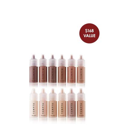 Buy TEMPTU S/B Starter Set - 12 x 7ml Vials for All Skin Tones | Premium Quality Airbrush Foundation - Buy Online on GoSupps.com