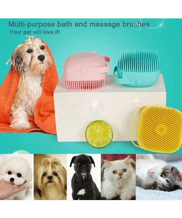 Super Bubble Bath 3-Pack Silicone Bath Sponge for Kids, Adults, and Pets - Exfoliating Shower Brush for Gentle Massage - Blue, Yellow, and Pink - Buy Online on GoSupps.com