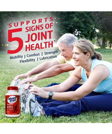 Move Free Advanced Glucosamine Chondroitin + Calcium Fructoborate Joint Support Supplement Supports Mobility Comfort Strength Flexibility & Lubrication - 200 Tablets (100 Servings)* - Buy Online on GoSupps.com