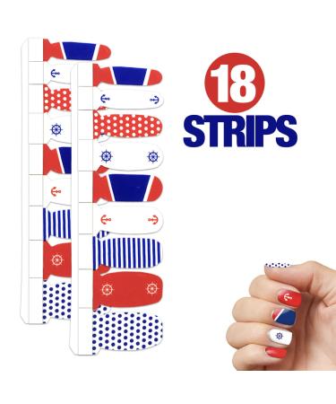 Nautical Themed Cruise Nail Strips - Fun Fingernail Polish Decorations - Buy Online on GoSupps.com