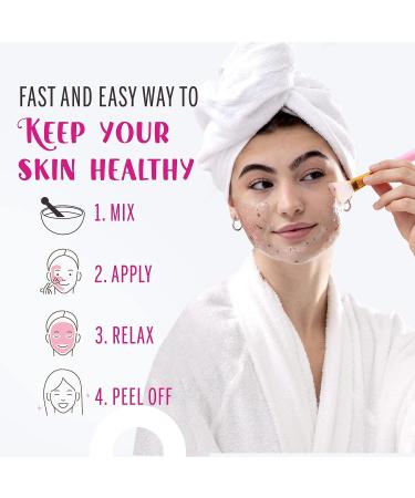 Pamper Day Jelly Mask Facial Kit - Peel Off Face Mask Bundle with 10 Fruit Masks, Silicone Brush, Mixing Bowl, Spatula & Spoon - Buy Online on GoSupps.com
