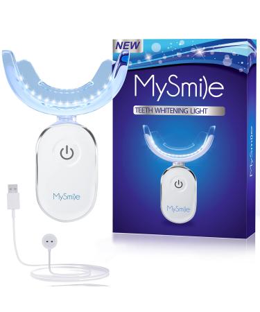MySmile Teeth Whitening Light, 10 Min Fast Teeth Whitener, 28X LED Accelerator Light for Teeth Whitening Kit Connect with USB for Home Use Helps to Remove Stains from Coffee(1Pcs Light) 1 Count (Pack of 1)